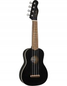 Fender Venice Soprano Ukulele, Walnut Fingerboard, Black