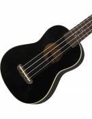 Fender Venice Soprano Ukulele, Walnut Fingerboard, Black