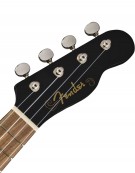 Fender Venice Soprano Ukulele, Walnut Fingerboard, Black