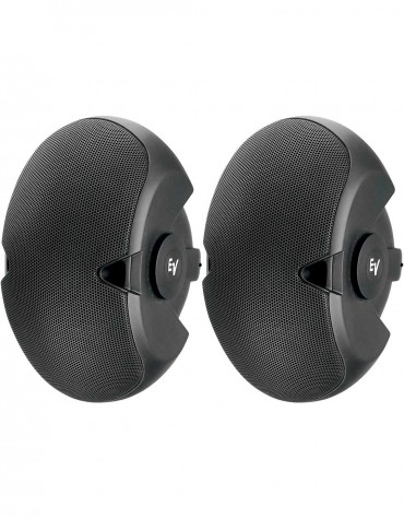 Electro-Voice EVID 6.2, Dual 6-inch two-way surface-mount loudspeaker pair black