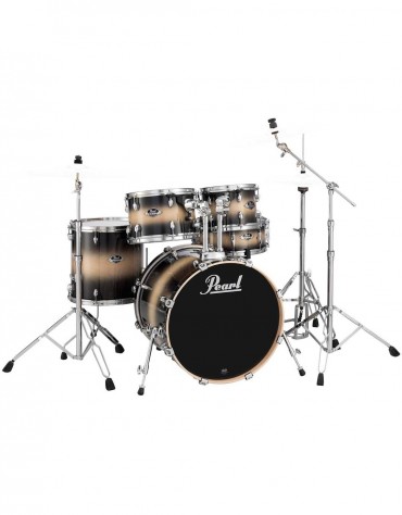 Pearl Export Lacquer EXL725F/C255, 5-Piece Drum Set with Hardware, Nightshade Lacquer