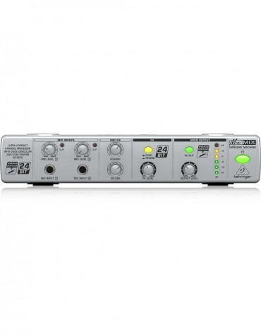 Behringer MINIMIX MIX800, Ultra-Compact Karaoke Processor with Voice Canceller and Echo/Reverb Effects