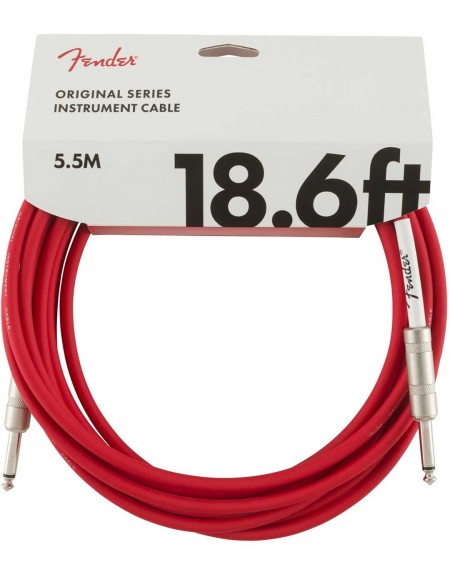 Fender 18.6ft Original Series Instrument Cables, Fiesta Red