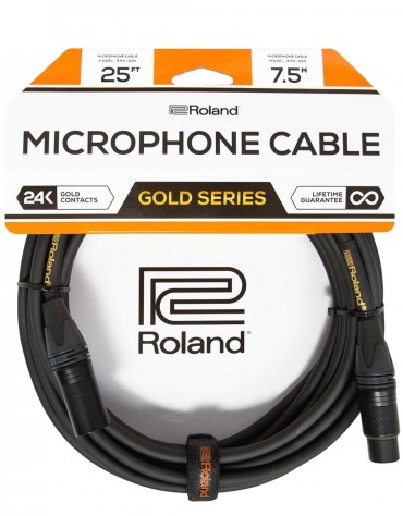 Roland RMC-G25, Gold Series 7.5m Microphone Cable