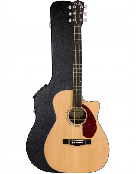 Fender CC-140SCE, Walnut Fingerboard, Natural, Includes Hardshell Case