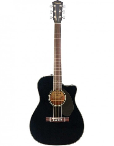 Fender CC-60SCE, Concert Solid Top, Walnut Fingerboard, Black