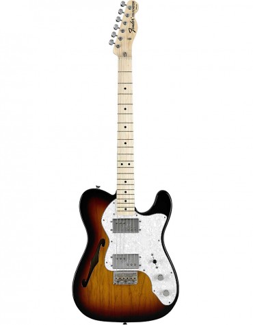 Fender Classic Series 72 Telecaster® Thinline, Maple Fingerboard, 3-Color Sunburst