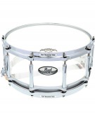 Pearl CRB1465S/C730, 14"x6.5" Crystal Beat Free Floating Snare Drum Ultra Clear