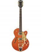 Gretsch G5655TG ELECTROMATIC® CENTER BLOCK JR. SINGLE-CUT WITH BIGSBY® AND GOLD HARDWARE, LAUREL FINGERBOARD, ORANGE STAIN