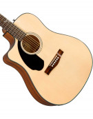 Fender CD-60SCE Dread LH, Walnut Fingerboard, Natural