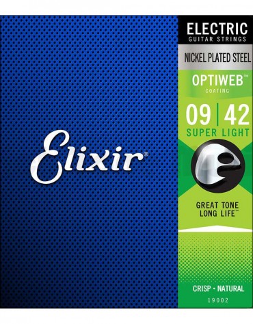 Elixir 19002 Optiweb Coated - Super Light / (.009-.042)