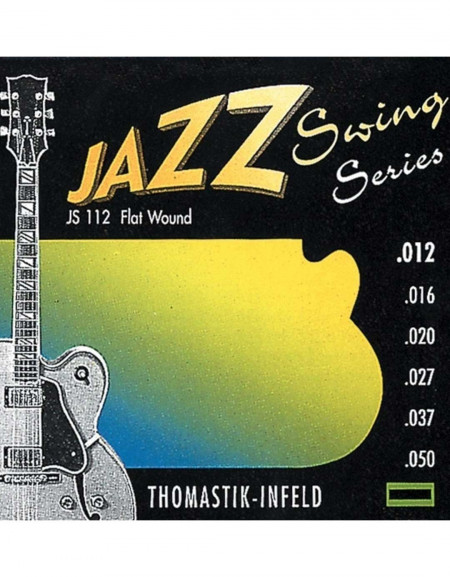 Thomastik JS112, 676.727 Strings For Electric Guitar Jazz Swing Series Nickel Flat Wound
