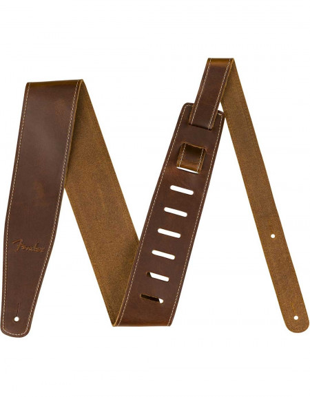 Fender Broken-In Leather Strap, 2.5", Tan