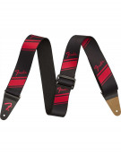 Fender® Nylon Competition Stripe Strap, Ruby