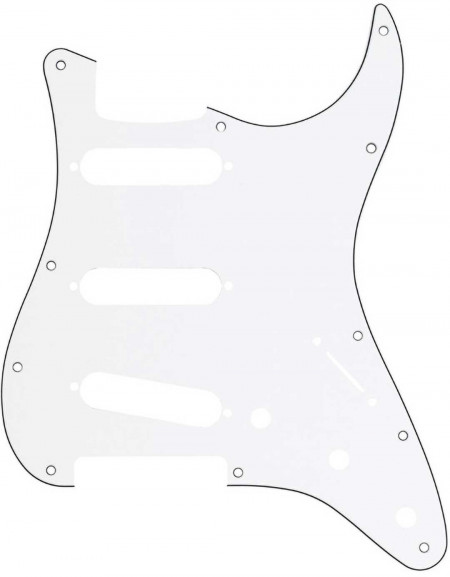 Fender 11-Hole Modern-Style Stratocaster® S/S/S Pickguard, White