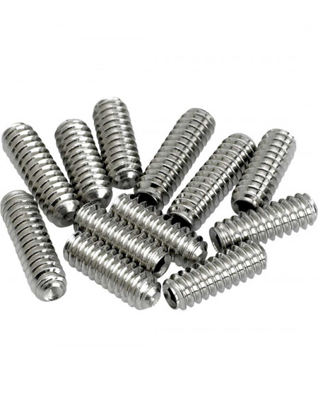 Fender American Vintage Stratocaster®/Telecaster® Bridge Saddle Height Adjustment Screws (12) (Nickel)