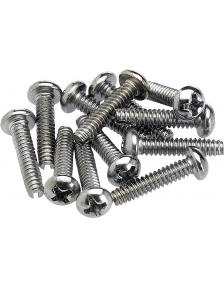 Fender Pickup and Selector Switch Mounting Screws (12) (Chrome)