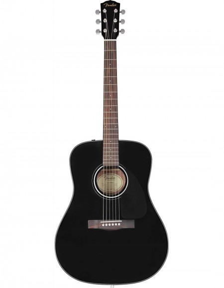 Fender CD-60 Dread V3 DS, Wlanut Fingerboard, Black