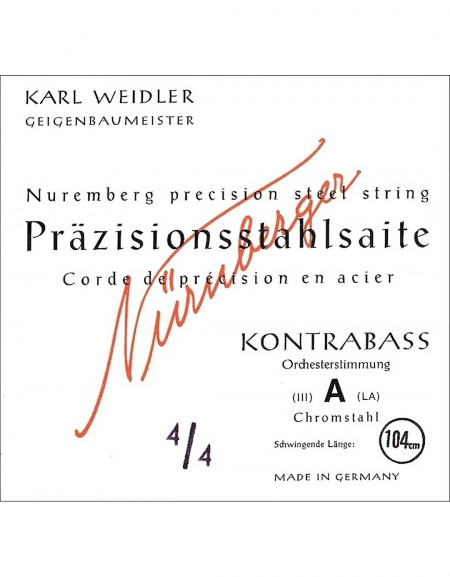 NÜRNBERGER 643.208, 4/4 STRING DOUBLE BASS PRECISION ORCHESTRAL TUNING