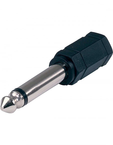 Gewa Adapter 191.603, 3.5 mm mono jack plug socket - 6.3 mm mono jack plug
