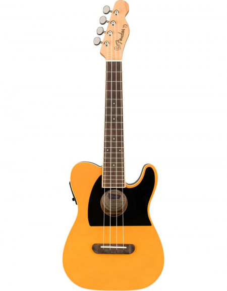 Fender Fullerton Tele® Uke, Concert, Walnut Fingerboard, Butterscotch Blonde