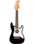Fender Fullerton Strat® Uke, Concert, Walnut Fingerboard, Black