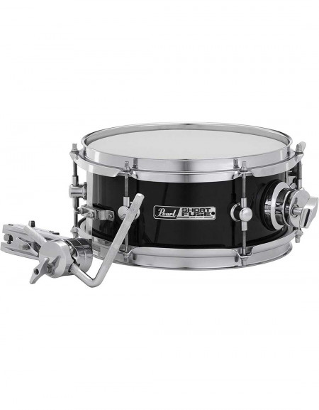 Pearl SFS10/C750, Short Fuse 10" x 4.5" Snare Drum w/Mount and Clamp, Jet Black