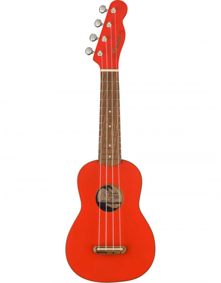 Fender FSR Venice Soprano Ukulele, Walnut Fingerboard, Fiesta Red