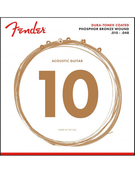 Fender 860XL Dura-Tone® Coated Phosphor Bronze .010-.048