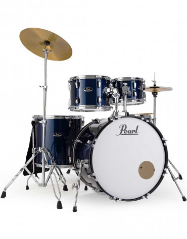 Pearl Road Show RS505C/C743, 5-Piece Drum Set with Hardware and Sabian Cymbals Set, Royal Blue Metallic