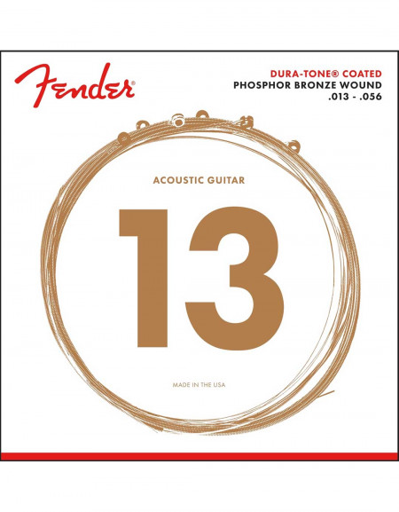 Fender 860M Dura-Tone® Coated Phosphor Bronze .013-.056
