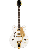 Gretsch G5422TG Electromatic® Classic Hollow Body Double-Cut with Bigsby® and Gold Hardware, Laurel Fingerboard, Snowcrest White