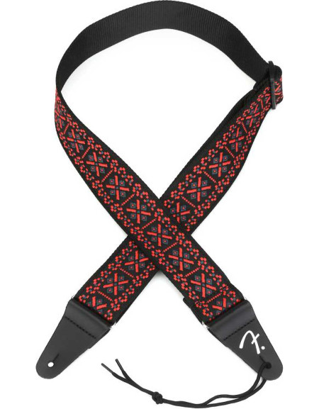 Fender Pasadena Woven Strap, Lattice Red