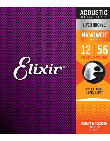 Elixir 11077, Nanoweb Light / Medium (12-56)