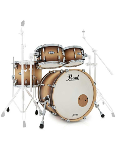 Pearl Masters Maple Complete MCT923XSP/C351, 4-Piece Shell Set, Satin Natural Burst