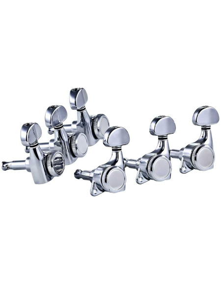 Ortega OTMLOCK33-CR, 3+3 GUITAR LOCKING TUNING MACHINES CHROME