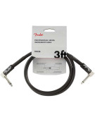 Fender 3ft Professional Series Instrument Cable Angle/Angle, Black