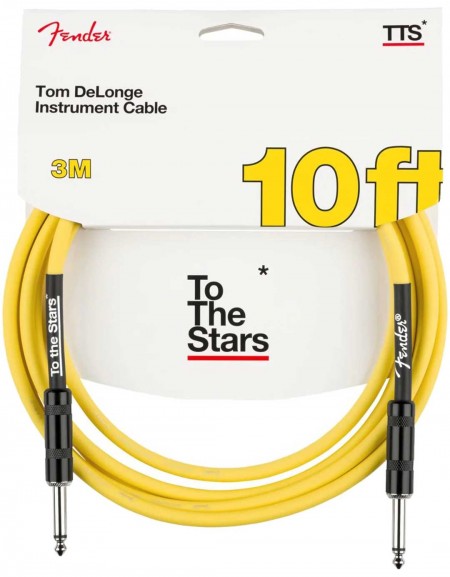 Fender Tom DeLonge To The Stars Instrument Cable, Graffiti Yellow