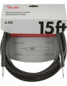 Fender 15ft Professional Series Instrument Cable, Black