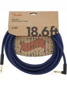 Fender 18.6ft Festival Hemp Instrument Cable Angle, Blue Dream