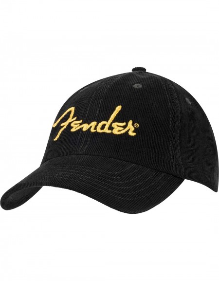 Fender® Gold Spaghetti Logo Corduroy Baseball Hat