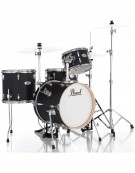 Pearl MT564/C-D752, 4-Piece Shell Set with Hardware, Matte Asphalt Black