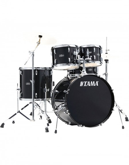 Tama Stagestar ST50H5-BNS, 5-Piece Shell Set with Hardware, Black Night Sparkle
