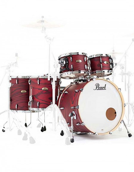 Pearl Session Studio Select STS924XSP/C847, STS1414F/C847, 5-Piece Shell Set, Scarlet Ash