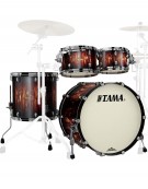 Tama Starclassic Maple MA42TZBNS-MBB, 4-Piece Shell Set, Black Nickel Hardware, Molten Satin Brown Burst