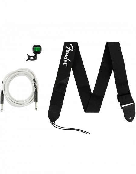 Fender Accessory Essentials Pack - Cable, Clip-On Tuner, Strap