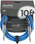 Fender Contour™ Series Instrument Cables, Lake Placid Blue
