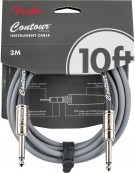 Fender Contour™ Series Instrument Cables, Inca Silver