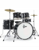 Gretsch Renegade GR801.050, 5-Piece Shell Set with Cymbals and Hardware, Black Mist