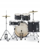 Gretsch Renegade GR801.050, 5-Piece Shell Set with Cymbals and Hardware, Black Mist